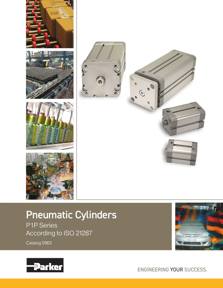 Cilindros Pneumáticos Compactos Série P1P – ISO 21287