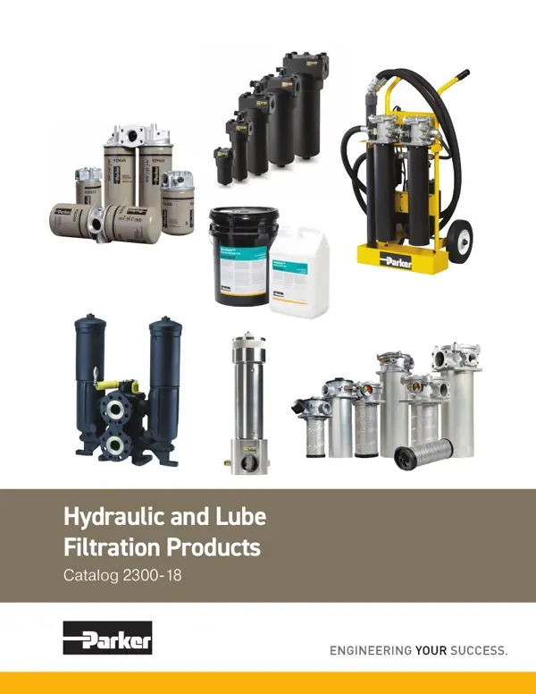 Produtos de Filtração Hidráulica e Lubrificação – Catálogo 2300-18